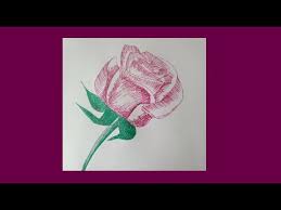 As with our other drawing tutorials, you can grab a printable. How To Draw A Rose Flower With Glitter Pens Very Easy Drawing Youtube