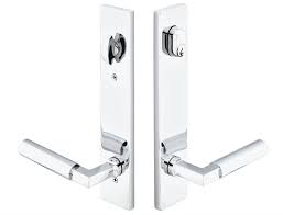 Flat escutcheon 3 point lock. 17b1 Emtek Modern Multi Point Lock 7