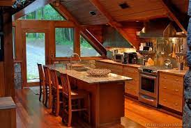 819 x 1024 jpeg 596 кб. A Wood Cabin Kitchen With Vaulted Ceilings Log Home Kitchens Cabin Kitchen Decor Log Cabin Kitchens