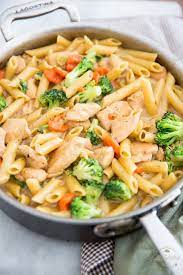 One Pot Creamy Chicken Pasta Recipe Chicken Pasta Recipes Healthy Healthy Pasta Recipes Turkey Soup Recipe