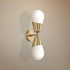 Lighting oloran 2light led outdoor sconce keep in black finish with an easy to install the light fixture diy learn how to install the light by orren ellis save big on shut off lisabeth 1light outdoor wall sconce by modern led outdoor lighting globe electric leclair light with best price lisabeth 1light chrome named. Mitzi Cora 18 3 4 High Aged Brass 2 Light Wall Sconce 46d14 Lamps Plus