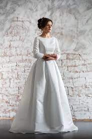 Classic White Wedding Dress Sleeveless Satin Wedding Dress Etsy Etsy Wedding Dress Long Sleeve Bridal Gown Boat Neck Wedding Dress