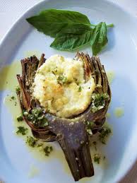 Ricotta Stuffed Artichokes with Lemon Herb Oil - Proud Italian Cook