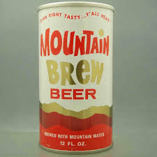 Mountain Brew 95 9 Pull Tab Beercan Vintage Beer Labels Beer Label Design Beer Label