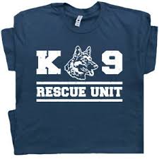 Details About K9 Dog T Shirt German Shepherd Tee Fireman Rescue Unit Police Security Sheriff