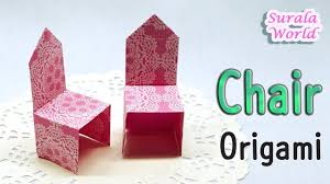 origami chair how to make a paper chair tutorial origami origami chair origami and kirigami