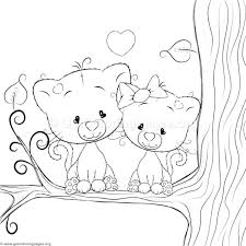 Click for more free coloring pages. Span Itemprop Name Cartoon Animal Romantic Couple In Love Cute Cats Span Love Coloring Pages Coloring Pages Cartoon Coloring Pages