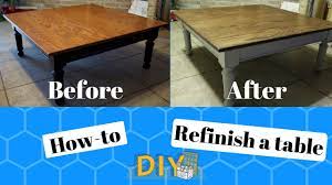 Apply the gel stain using a chip brush. How To Refinish A Table Diy Before And After Youtube