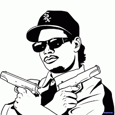 Eazy E Coloring Pages Hip Hop Art Rapper Art Drawings
