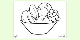 Have fun discovering pictures to print and drawings to color. Fruit Basket Picture For Colouring Colouring Sheets