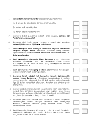 Text of borang senarai semak. Borang Pm 1