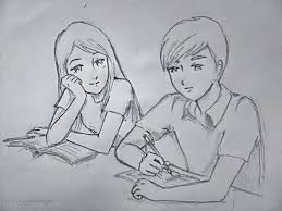 Posts About Drawings On The Unspoken Words Cute Love Sketches Sketches Of Love Cute Drawings Of Love