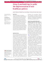 A memoir by god, a divinely epic—and wickedly funny— autobiogra. Pdf Using Q Methodology To Guide The Implementation Of New Healthcare Policies