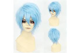 Top 100 anime girls with purple hair. Dick Smith Light Blue Unisex Women Short Curly Straight Cosplay Wig Anime Hair Tail Full Wigs Heat Resistant Synthetic Wig Wigs Japanese Fibre Full Wig For Women Boyes Girls Lady