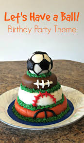 Theme Birthday Cake For Little Boy Let S Have A Ball Ball Themed Birthday Party Pick Any Two Ball Birthday Parties Sports Themed Birthday Party Toddler Birthday Party