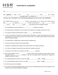 The tenancy agreement can be terminated at any time if the landlord and tenant agree to this. 39 Simple Room Rental Agreement Templates Templatearchive