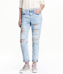 H M Yirtik Kot Pantolon Modelleri Ve Kot Kombinleri Erkek Arkadas Jeanleri Yirtik Kotlar Yeni Moda