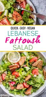 Lebanese Fattoush Salad Recipe Fattoush Salad Salad Dishes Best Hummus Recipe
