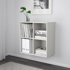 Check spelling or type a new query. Eket Wall Mounted Shelving Unit W 4 Comp Light Grey Ikea