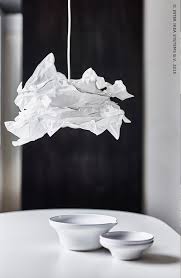 Krusning Abat Jour Suspension Blanc 43 Cm Ikea Lampenkap Knutselen Ikea Doe Het Zelf Lampenkap