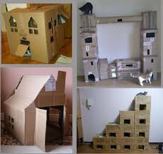 Diy Cat Condo Box Cardboard Cat House Cat Diy Cat Furniture Diy