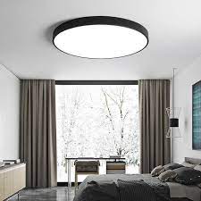 Nella scelta delle plafoniere per la stanza da letto bisogna fare delle valutazioni che riguardano lo stile preferito, gli arredi presenti nella camera, l'ampiezza dello spazio. Minimalistische Zwart Wit Art Moderne Led Plafond Verlichting Voor Slaapkamer Kinderkamer R Lampade Soggiorno Illuminazione Soffitto Lampade Da Camera Da Letto