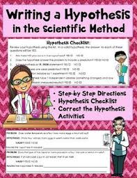 Writing A Hypothesis In The Scientific Method Lesson Act Scientific Method Lesson Science Teaching Resources Scientific Method