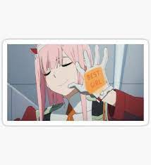 Darling In The Franxx Best Girl Stickers Girl Stickers Cool Girl Darling In The Franxx