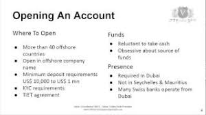 A letter stating the purpose of your offshore company and what the account will be used for. Offshore Bank Account Be Careful Where You Open It Youtube