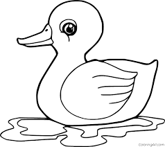 Or else, do online coloring directly from your tab. Simple Swimming Duckling Coloring Page Coloringall