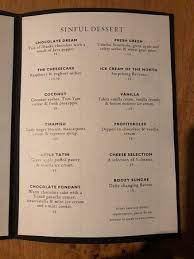 Desert Menu We Passed On This Photo De Mr Porter Amsterdam Tripadvisor