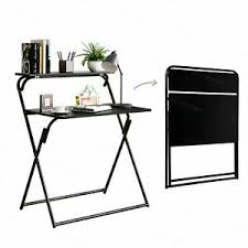 Buying guide for the best folding desks. 2 Tier Folding Computer Desk Writing Table Study Workstation Fully Assemble Ebay