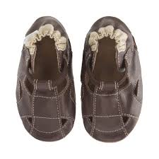 Infant Boys Robeez Fisherman Sandal Size 6 12mos M Brown