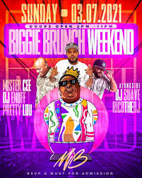 Top news stories on this day. Dj Enuff On Instagram Sunday March 7th Official Biggie Brunch Music By Djenuff Djmistercee Suaveluciano Ricothedj Hosted By Prettylou11 Doors Open
