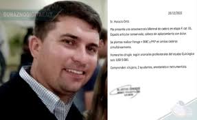 A través de medios de Durazno solicitan colaboración para operación de Horacio  Ortiz