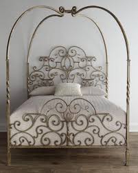 Knot canopy queen iron bed. Caleigh Black Iron Canopy Bed