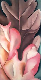 Oak Leaves Pink And Grey Georgia O Keeffe Georgia O Keefe Art Georgia O Keeffe Paintings O Keeffe Paintings