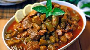 مرق بامية بالصور Okra Recipes Egyptian Food Syrian Food