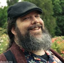 Kathy Cooley hanging with Art Guenther at Just Art's Saloon.