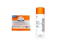 Acnefree Terminator 10 Acne Spot Treatment And Oil Free Acne Cleanser Ingredients And Reviews