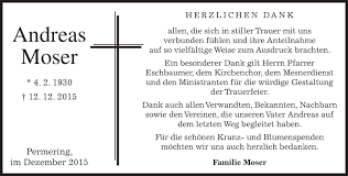 Andreas moser (getauft am 22. Traueranzeigen Von Andreas Moser Trauer Merkur De
