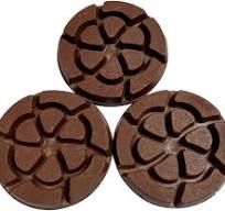 3" Hybrid Transitional Diamond Polishing Pads for Concrete, Set of 3, Dry  or Wet, #400 Grit