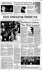 Breaking news and analysis from time.com. The Berlin Wall Fell 30 Years Ago The San Diego Union Tribune