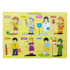 Gambar kartun petani gambarrrrrrr 02 05 2019 kami memberikan kumpulan gambar untuk diwarnai dalam berbagai profesi petani di indonesia terancam punah indoagribiz sumber indoagribiz.com. Puzzle Gambar Profesi Set Bermain Bercerita Profesi Kayu Seru