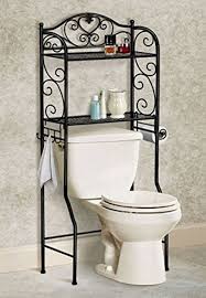 Black Bathroom Storage Cabinet Over Toilet Bathroom Storage Organizer Over Toilet Bath Space Saver 2 Tier Black Bad Styling Eisenmobel Schmiedeeisen Dekoration