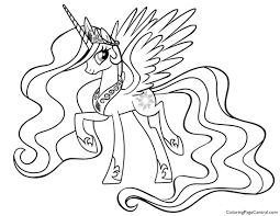 Princess Celestia Coloring Pages My Little Pony Coloring My Little Pony Princess Free Coloring Pages