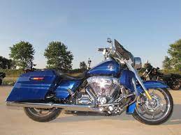 2013 Harley Davidson Cvo Road King Flhrse Blue Screamin Eagle 110 V Twin Harley Davidson Harley Bikes Harley