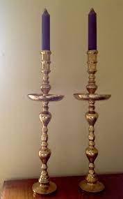 Enhance ambience with our assortment of pillar, votive, tealight, travel and filled candles in enticing colors and scents, plus unique candleholders and lanterns that create a brilliant display. Pair Of Tall Floor Standing Altar Candle Holders Candlesticks 3 Foot Tall Candle Holders Candlesticks Candle Altar