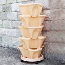Are your plastic flowerpots looking a little tired this year? China Plastic Stackable Pots Garden Pp Vertical Planter Garden Strawberry Stackable Flower Pots China Gallon Pot And Flower Pots Price