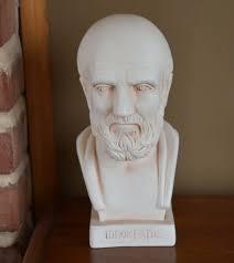 Vintage HIPPOCRATES Innokpathe Doctor Medical 9" Sculpture Bust Home Decor  Architectural Art for Library, Desk or Shelf